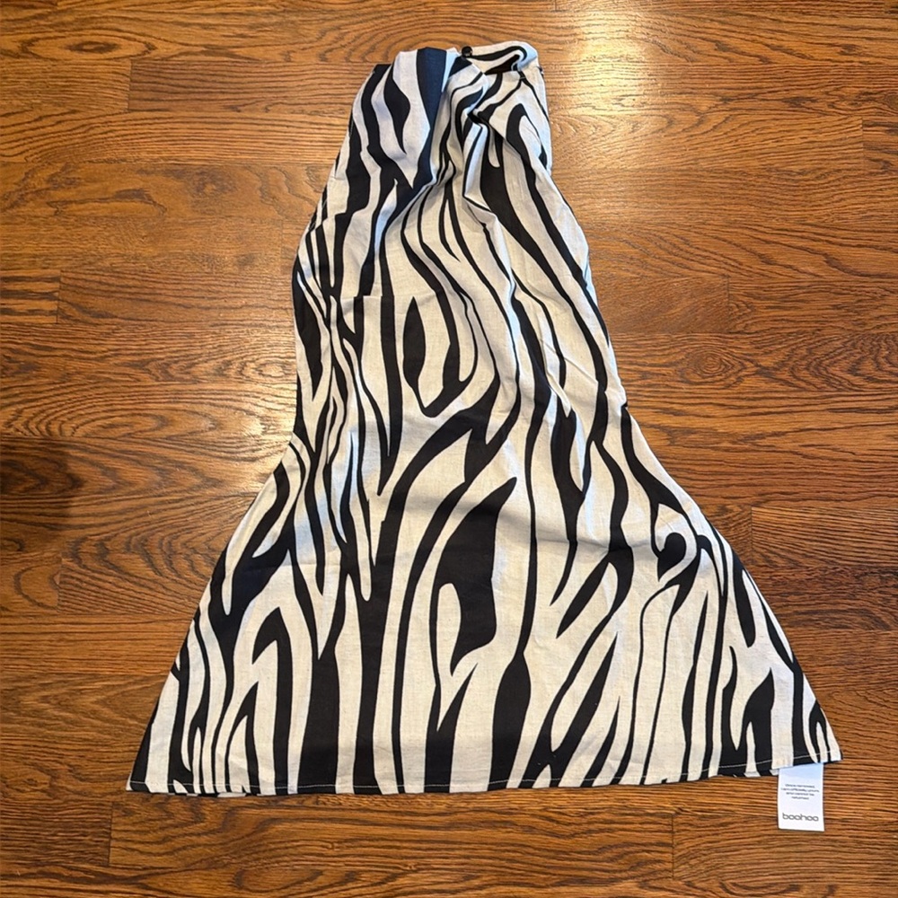 Pretty little thing zebra dress size 2